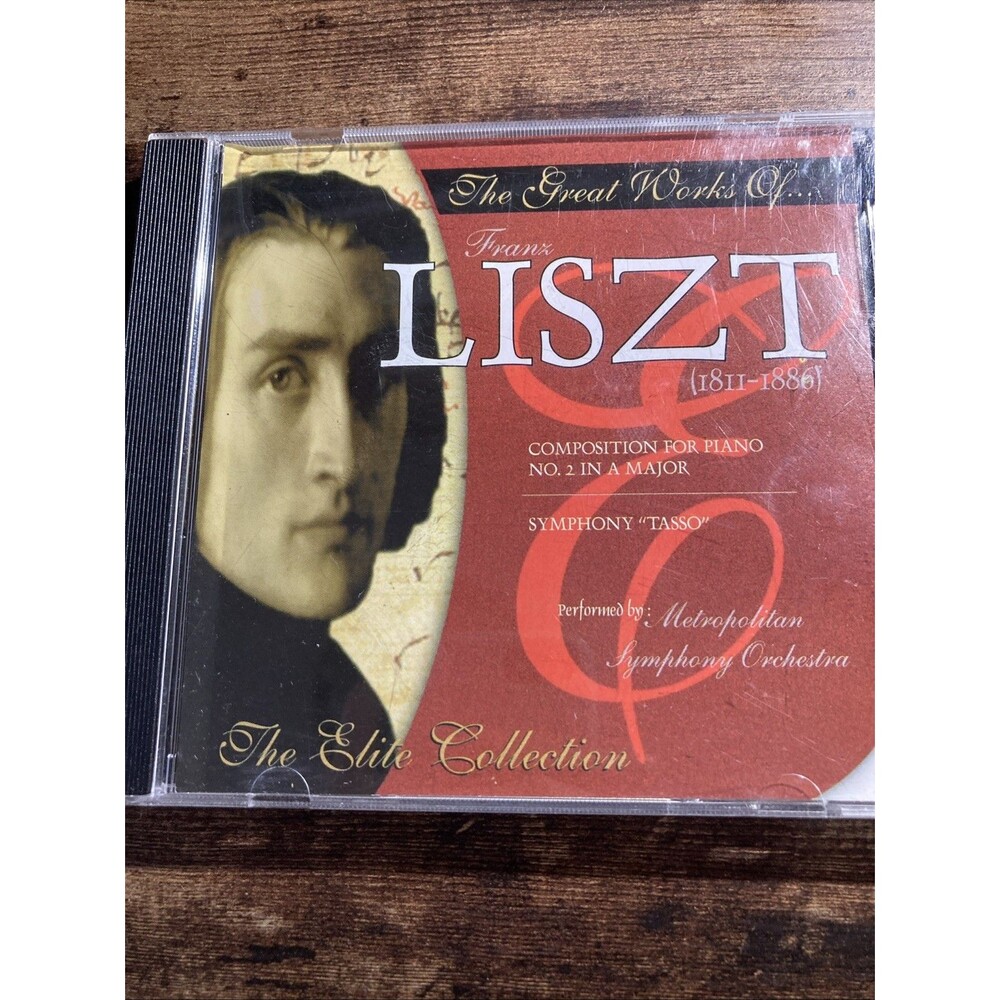 Franz Liszt The Great Works CD The Elite Collection Classical Piano Music